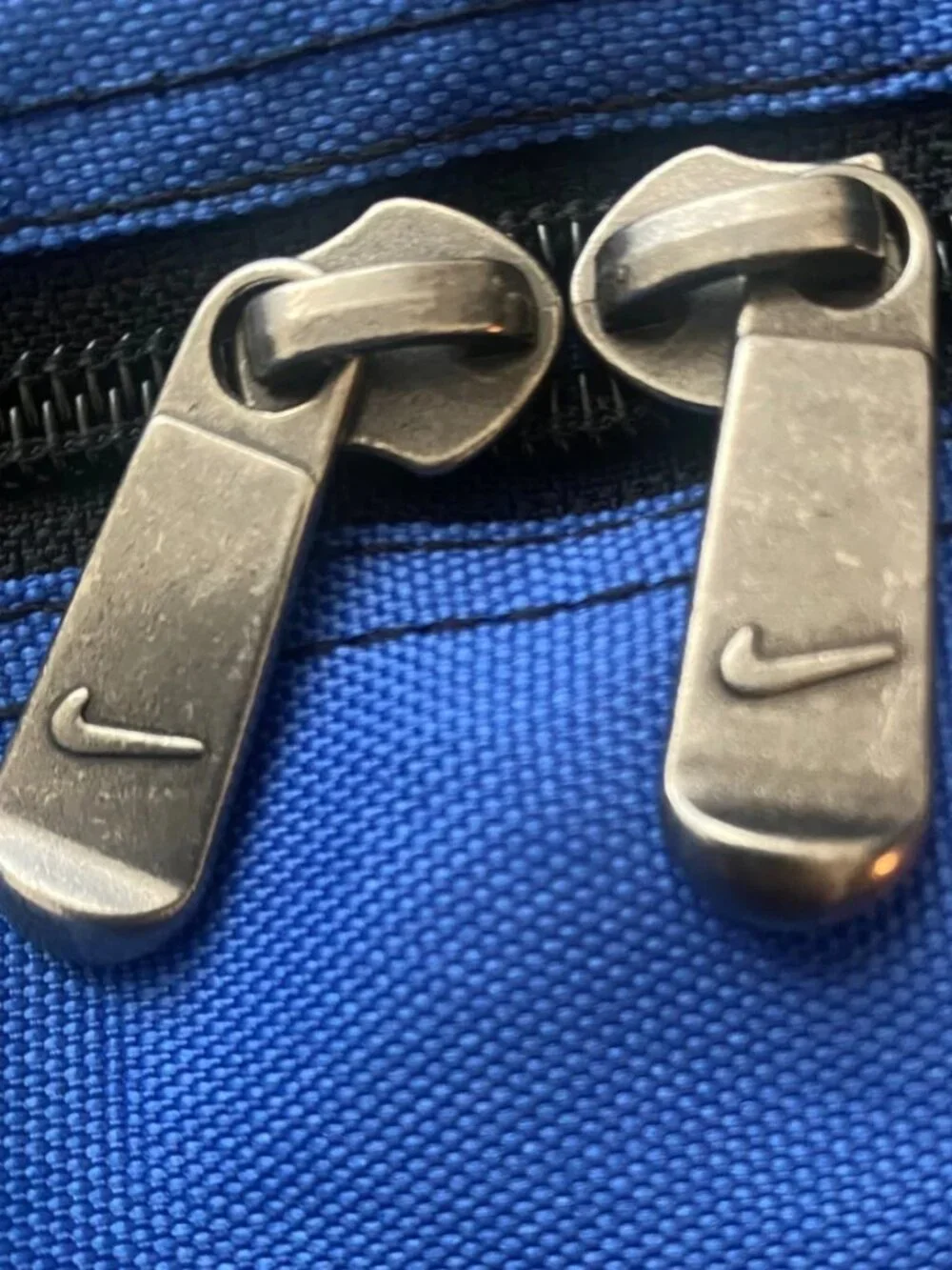 Vintage 90s Nike Duffle Bag Extra Large Royal Blue Nylon Gym Bag